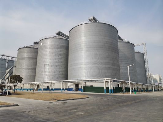 Diseño vertical silos de grano de acero para la prevención de la humedad y la eficiencia del espacio acero inoxidable
