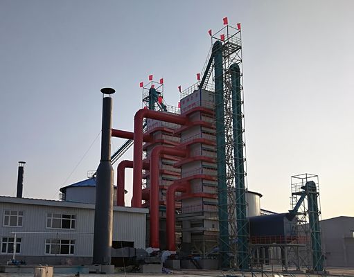Sistema de secado de maíz industrial de ahorro de energía con temperatura de aire caliente C 65-160 y aumento de la relación de trituración % ≤ 0.5