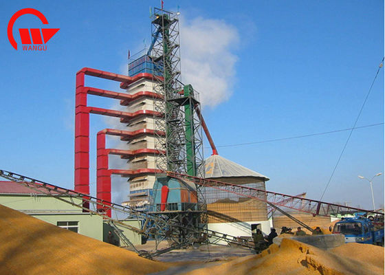 Sola máquina al aire libre del secador del maíz con de la cáscara de capacidad de la hornilla 100 - 1000 toneladas